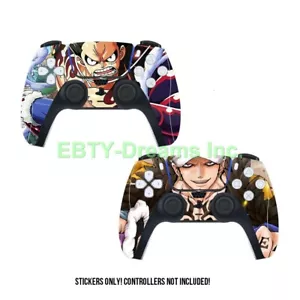 2er Set OP Anime Affe Ruffy Trafalgar Law SKIN AUFKLEBER ABZIEHBILD PS5 Controller - Bild 1 von 1