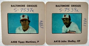 1984 Lot of 2 Baltimore Orioles 35mm 2" x 2" Slides Martinez & Shelby - Picture 1 of 1