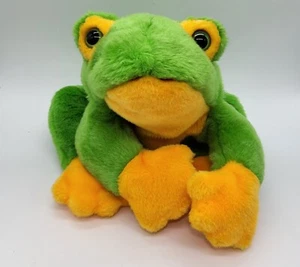 Juguete de peluche Ty Beanie Buddies SMOOCHY Green Yellow Frog 1998 - Imagen 1 de 4