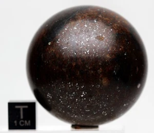 NWA XXX Stone Meteorite Chondrite CARVED SPHERE Display Specimen Carving - Picture 1 of 7