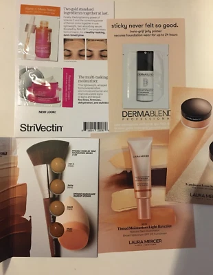 Lot of 5 Sample Card - HD Skin Undetectable Longwear Foundation,Setting Powder - Image 1 of 4