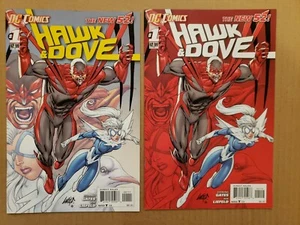 Hawk & Dove #1 Lote de 2 Rob Liefeld 1ª y 2ª impresión DC 2011 casi nuevo - Imagen 1 de 2
