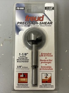 Freud PB-008 Shear Serrated Edge Forstner Drill Bit 1-1/8 In. X 3/8 In. Shank - Picture 1 of 4