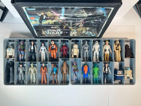 Vintage Star Wars 1977-1979 Kenner Vinyl Case FULL of Figures YOU CHOOSE FROM Cover