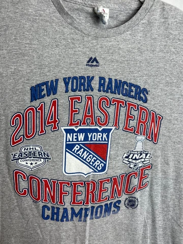 2014 Eastern Conference Championship NY Rangers NHL Hockey T-Shirt Men Large Cover