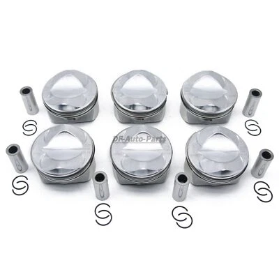 Juego de 6 pistones y anillos Φ84,5 mm STD MAHLE para Audi A6 A7 A8 2,8 FSI BDX CCDA CCEA Foto 1 de 4