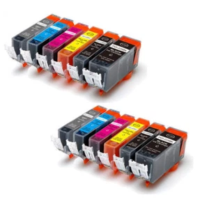 12 PK Printer Ink Set w/ chip use for PGI-225 CLI-226 Canon MG6120 MG6220 MG8120 - Picture 1 of 7