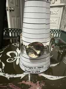 Brazalete circular cóncavo de plata de ley 925 Robert Lee Morris RLM Studio 43,5 g - Imagen 1 de 6