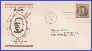 USA3 # 888 ADDR LINPRINT FDC   Frederic Remington - Imagen 1 de 1