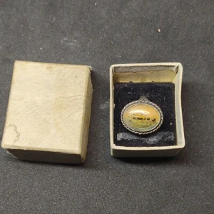 Antique English Sterling Silver RMS Queen Mary Butterfly Ring - Picture 1 of 7
