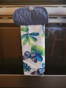 Toalla colgante para platos de cocina con soporte para olla - Mariposas - Imagen 1 de 1