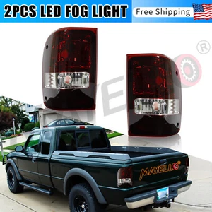 RED SMOKE Rear Tail Lights Lamps L+R For 2001-2005 2006-2011 Ford Ranger Pickup - Picture 1 of 13
