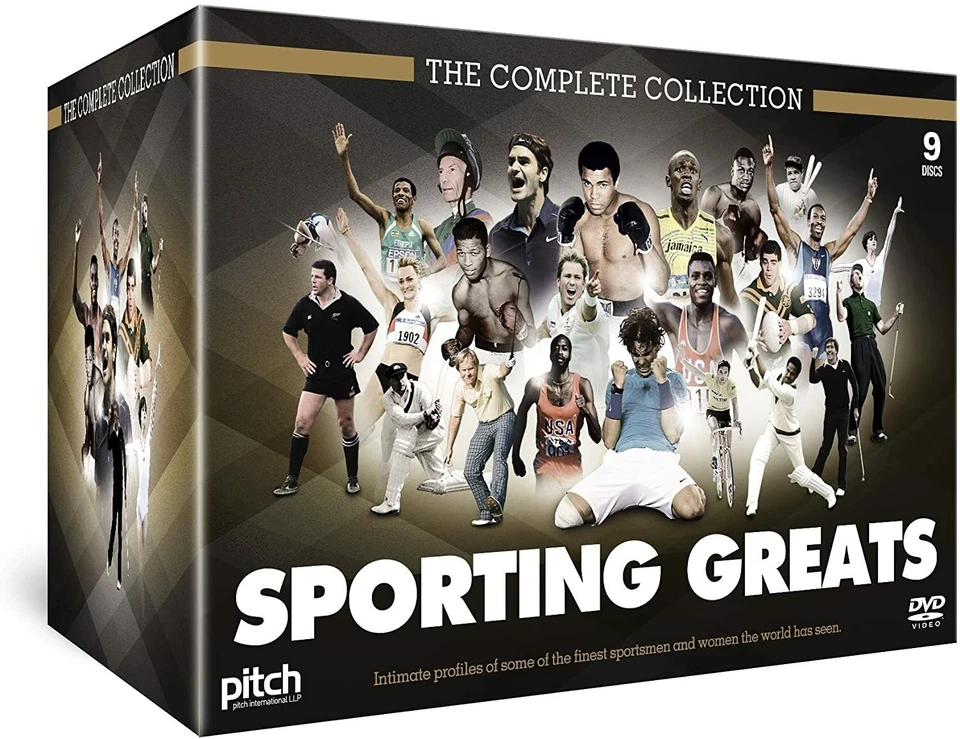 COMPLETE COLLECTION SPORTING GREATS 9 DVD SET Boxing Horse Racing Rugby Tennis - Image 1 of 3