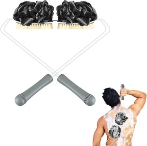 "Depuradores de espalda exfoliantes para uso en ducha, cepillo trasero de doble cara de 50""" - Imagen 1 de 1