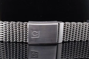 Vintage Omega Shark Mesh Steel 22mm Watch Bracelet Ref 1247/237 - - Picture 1 of 6
