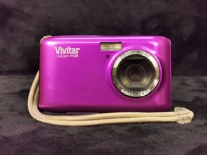 Vivitar ViviCam F128 HD 14.1MP Digital Camera Purple Tested - Picture 1 of 7