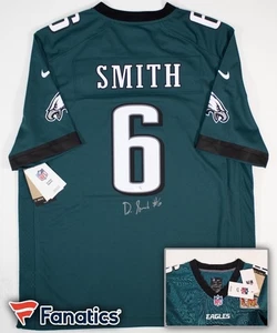 Devonta Smith Signed Eagles Nike Replica Game Jersey W/SB LIX Patch (Fanatics) L - Picture 1 of 5