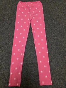 Lularoe L/XL Leggings kids-Geometric- Bright Pink with White Circles  - Picture 1 of 3