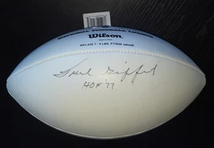 Frank Gifford Signed Football JSA COA New York Giants Hall Of Fame Inscribed - Picture 1 of 4