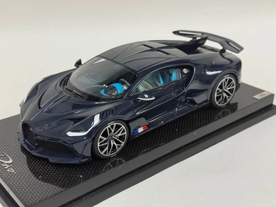 1/18 MR Collection Bugatti Divo in Glossy Blue Carbon  on  Carbon base BUG09SE2 - Image 1 of 4