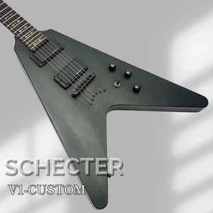 SCHECTER V-1 CUSTOM mattschwarz - Bild 1 von 10