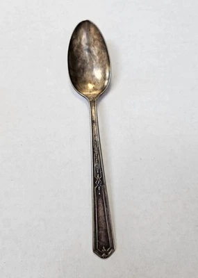 Cuchara de plata vintage Tudor Plate Oneida Community Foto 1 de 3