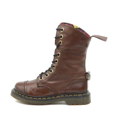 Dr. Martens Damen Aimilita Stiefel Braun Leder Mid-Calf Originals Hohe EU 36 - Bild 1 von 4