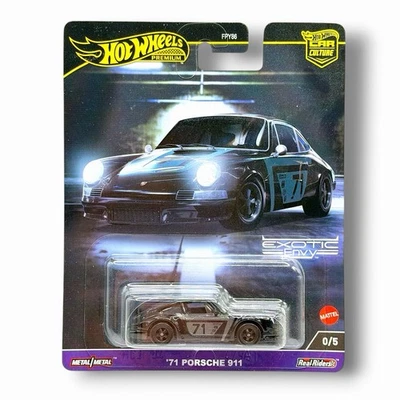 Hot Wheels Car Culture Exotic Envy '71 Porsche 911 Black Chase 0/5 - Image 1 of 2