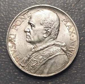 VATICANO PIO XI 10 LIRE 10 LIRAS 1933-1934 EBC - Picture 1 of 2