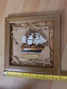 Vtg. Mayflower Picture 8 Inches Square - Picture 1 of 10
