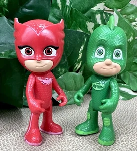 PJ Masks Owlette & Gekko Action Figures - 2017 Just Play Toys - Picture 1 of 8