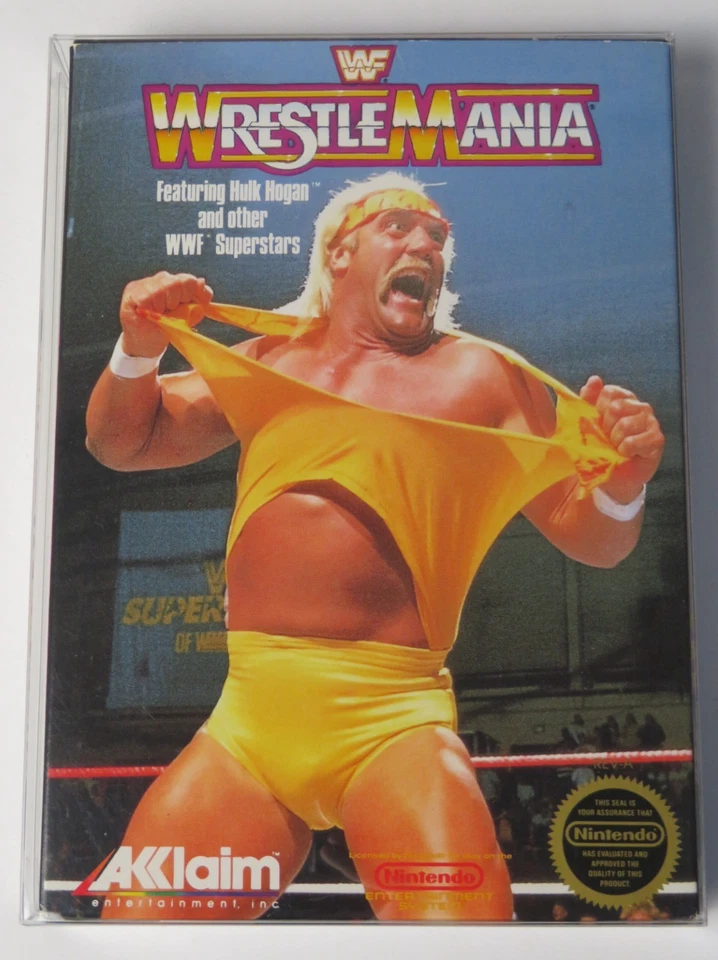 HULK HOGAN 1988 NES WWF Wrestlemania Nintendo Akklaim Game CIB w/ Poster Tested - Image 1 of 4