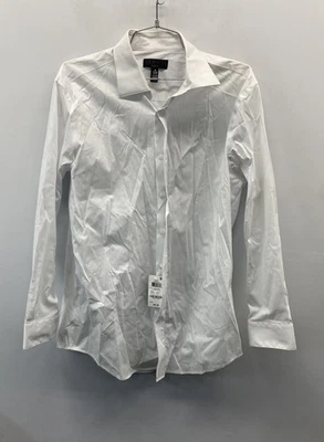 NUEVO CON ETIQUETAS Camisa de Vestir Alfani Para Hombre Blanca Sierradale Calce Ajustado Elástica M 15-15.5 Foto 1 de 4
