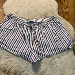 Princess Polly Stellie Multi Stripe Shorts 10 Women Elastic Waist Organic Cotton - Picture 1 of 5