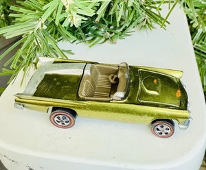 Hot Wheels Redline 1968 57 Classic T-Bird US oliv original mit braunem Interieur - Bild 1 von 12