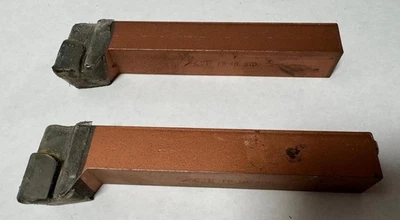 Lot of 2 ACT Carbide Tipped Lathe Tool Bit 1" Square FR 16 370 USA - Image 1 of 2