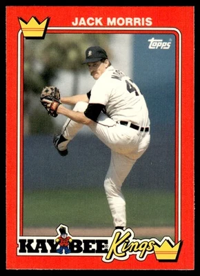 1990 Topps Kay-Bee Kings of Baseball Jack Morris Detroit Tigers #19 - Image 1 of 2