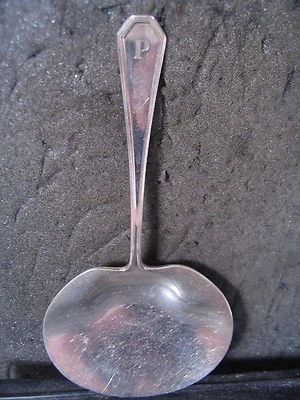 Sterling Dominick & Haff QUEEN ANNE LISO SÓLIDO BON BON O NUEZ CUCHARA 29g Mono P Foto 1 de 2