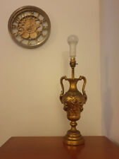 Antique Renaissance style gold gilt in High relief with twin handles Lamp base