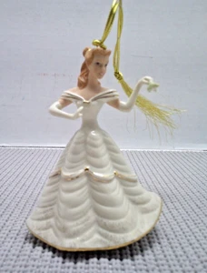 Lenox Disney Beauty and the Beast CHRISTMAS BELLE ORNAMENT 760850 with BOX - Picture 1 of 15