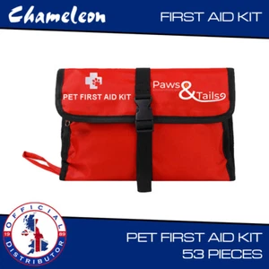 PET DOG FIRST AID KIT 53 PIECE MEDICAL EMERGENCY HOME TRAVEL CAR 1ST AID BAG - Picture 1 of 6