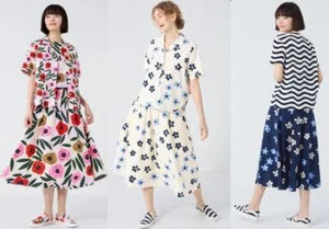 Bargain Price UNIQLO marimekko linen-blend skirt WOMEN New Japan - Picture 1 of 27