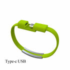 Bracelet Wrist Band Usb Charging Charger Data Sync Cable Cord For Iphone/android