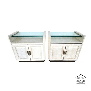 Henredon Charisma Nightstands Side Tables Picklewood Pair - Picture 1 of 18