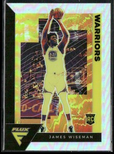 James Wiseman 2020-21 Panini Flux Silver Prizm RC #204 Golden State Warriors