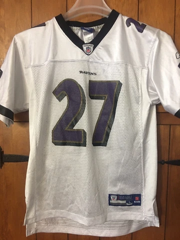 Ray Rice #27 Baltimore Ravens Reebok On Field NFL Football Jersey Youth L 14-16 Cover