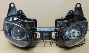 Coppia Fari Kawasaki ZX6R 2007/2008 Faro Anteriore Nuovo Chiari Headlight Clear - Picture 1 of 4