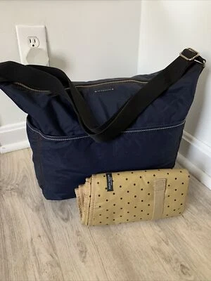 Kate Spade New York Vintage Blue Nylon XLarge Baby Diaper Bag W/Changing Pad - Image 1 of 4