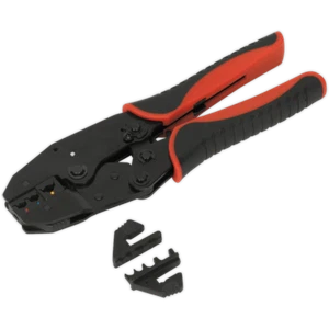 Sealey AK3857 Interchangeable Jaw Ratchet Crimping Tool - Picture 1 of 2
