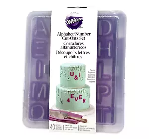 Wilton Cut With Fondant Alphabet/Number Cut-Outs Set NEW IN BOX & SEALED  - Picture 1 of 2